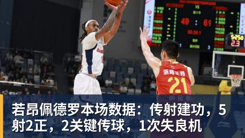 华体会体育若昂佩德罗本场数据：传射建功，5射2正，2关键传球，1次失良机
