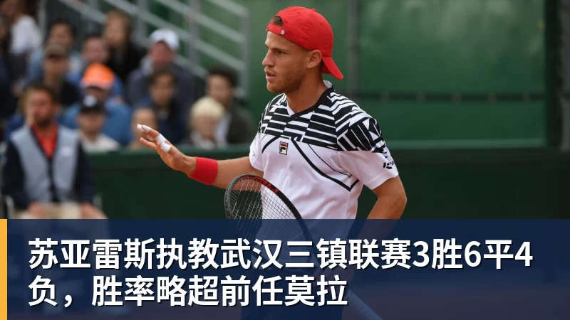 华体会体育苏亚雷斯执教武汉三镇联赛3胜6平4负，胜率略超前任莫拉